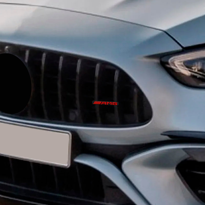 AMG Front Vertical Strip General Grill Decal Emblem Badge for Mercedes-Benz