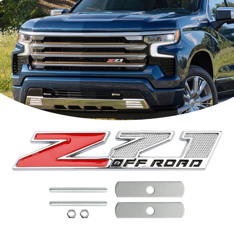 Z71 OFF ROAD Front Grille Emblem Decal Badge for Silverado Sierra