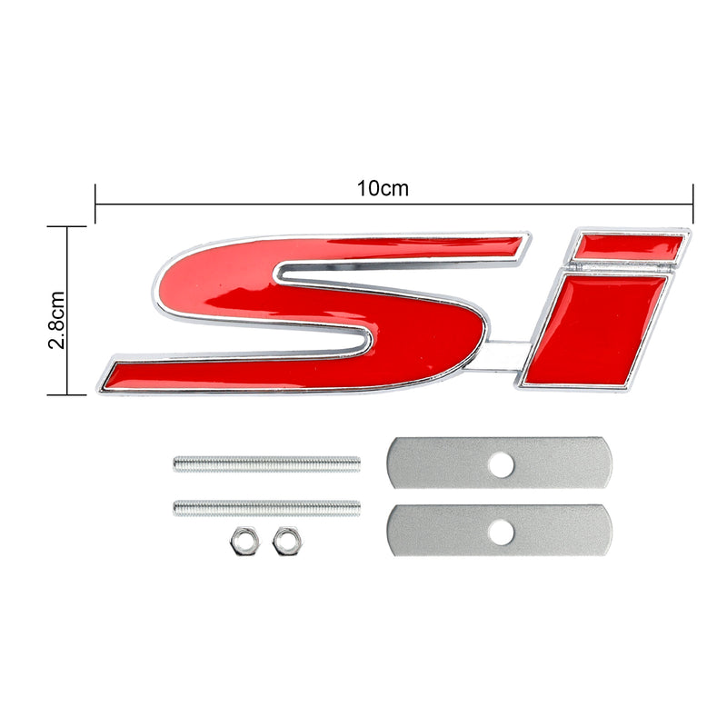 Si Front Grille Emblem Decal Badge for Honda