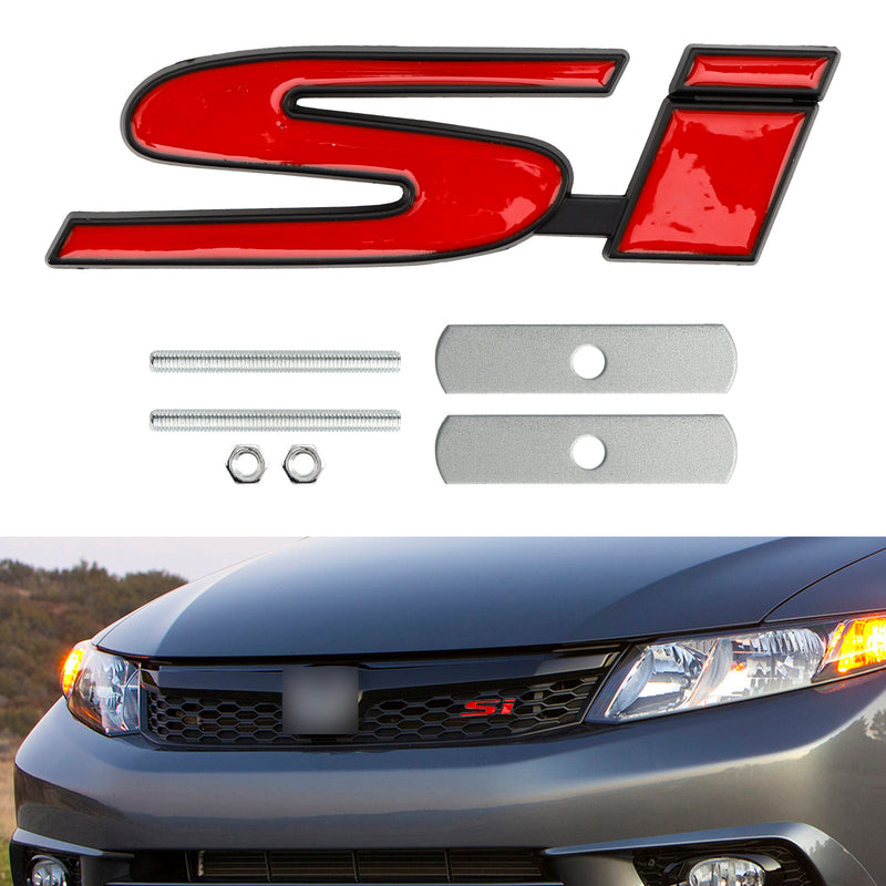 Si Front Grille Emblem Decal Badge for Honda