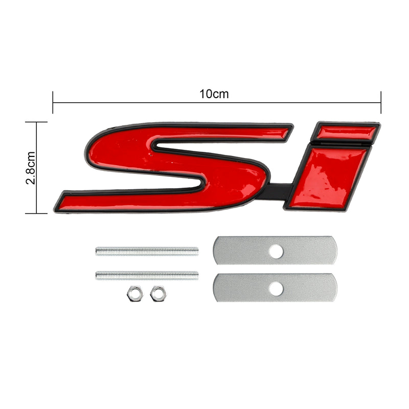 Si Front Grille Emblem Decal Badge for Honda