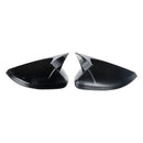 Gloss Black Wing Door Mirror Cover Caps for Left + Right VW Polo MK5 09-17