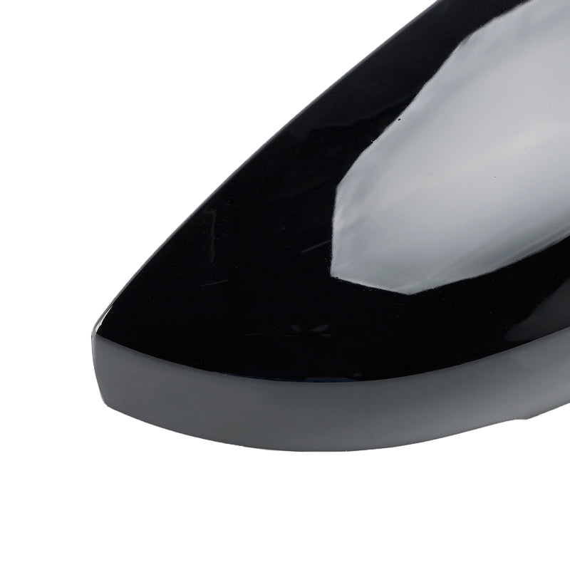 Gloss Black Wing Door Mirror Cover Caps for Left + Right VW Polo MK5 09-17