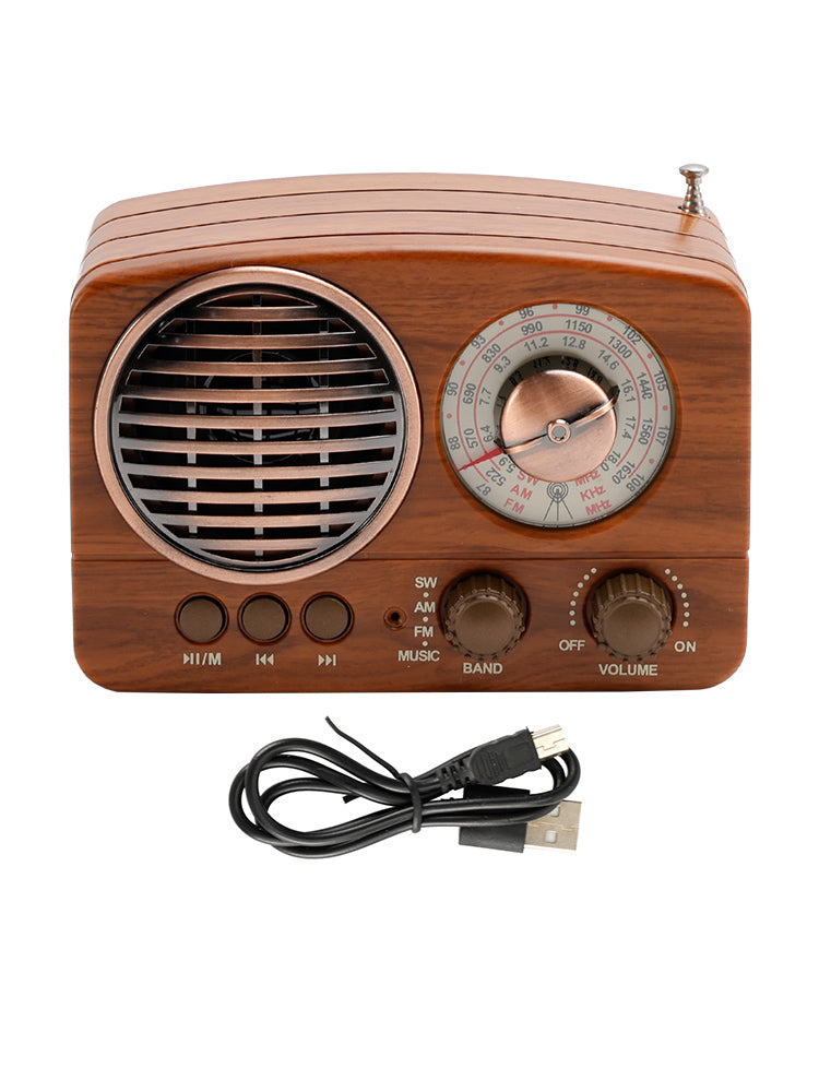 Retro-Style Decorative Radio Mini Multifunction Music Player Bluetooth Speaker