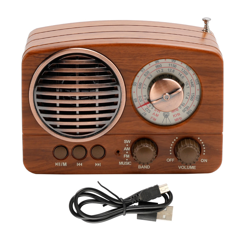 Retro-Style Decorative Radio Mini Multifunction Music Player Bluetooth Speaker