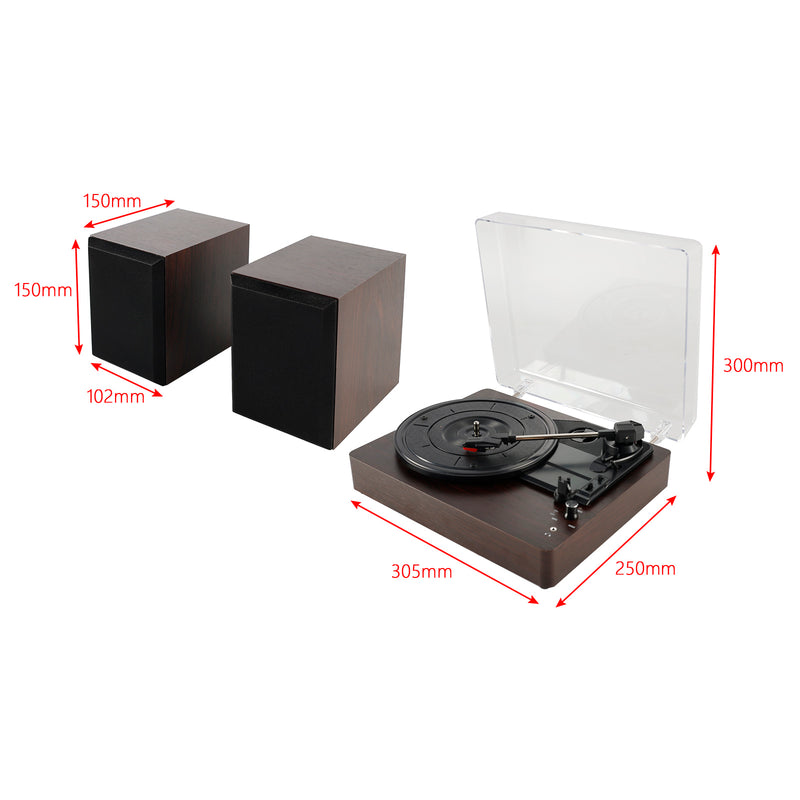 3 - Speed Turntable Decorative Record Player Split Bluetooth Vinyl Record Player