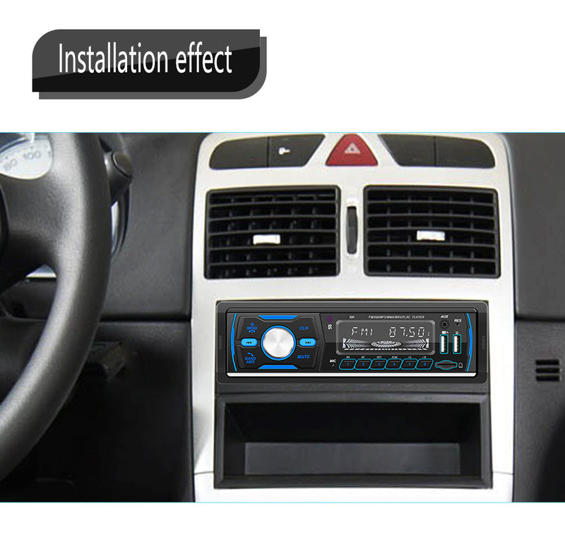 Car Radio Stereo 1Din Bluetooth FM Audio Music Player DAB/MP3/USB/AUX In-dash