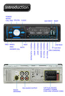 Car Radio Stereo 1Din Bluetooth FM Audio Music Player DAB/MP3/USB/AUX In-dash