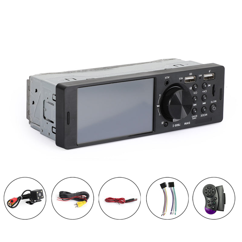 4.1" Car MP5 Player 1DIN Touch Screen Audio Video Bluetooth FM Radio + Camera