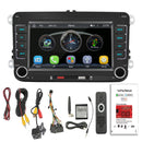 7" Volkswagen Car Bluetooth Radio Car MP5 Player Wireless Carplay + 4 LED Camera