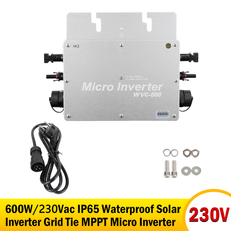 600W/700W Solar Inverter Grid Tie MPPT Micro Inverter APP Control with Display