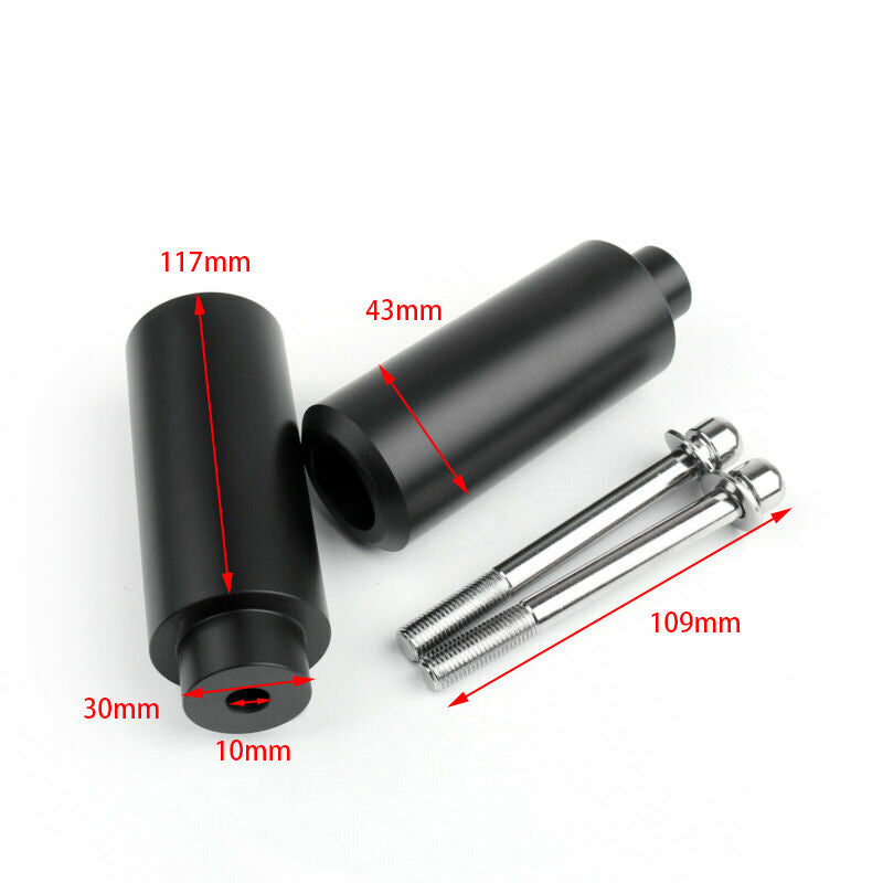 Frame Sliders Crash Protector Honda CBR 600 F4 F4i Black Extended Generic