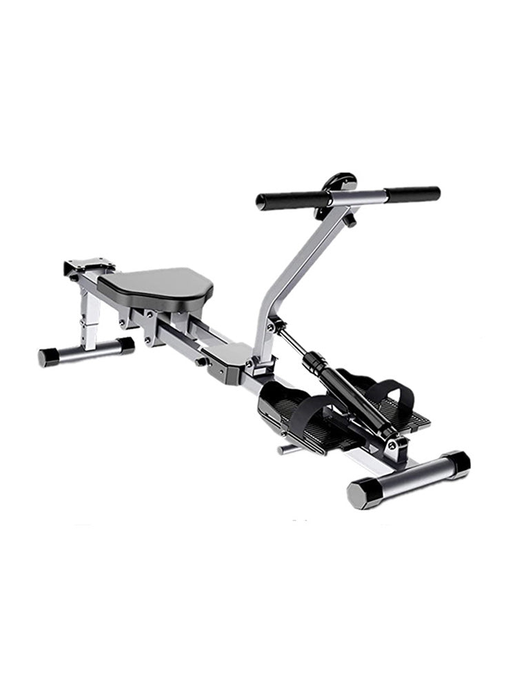 Folding Mute Single Bar Rowing Machine Rower Exercise for Home Cardio Workouts