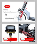 2000W 21ah off-road alloy electric scooter for adult, With large display screen, constant speed cruise Dual drive 12" tires