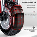 Dual drive 12" tires 2000W 21ah off-road alloy electric scooter for adult With large display screen constant speed cruise