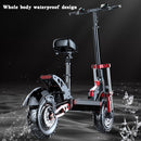 2000W Power Electric Scooter for adult With Seat LCD Display Screen Cruise Dual drive 12" tires