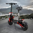 Dual drive 12" tires 2000W 21ah off-road alloy electric scooter for adult With large display screen constant speed cruise