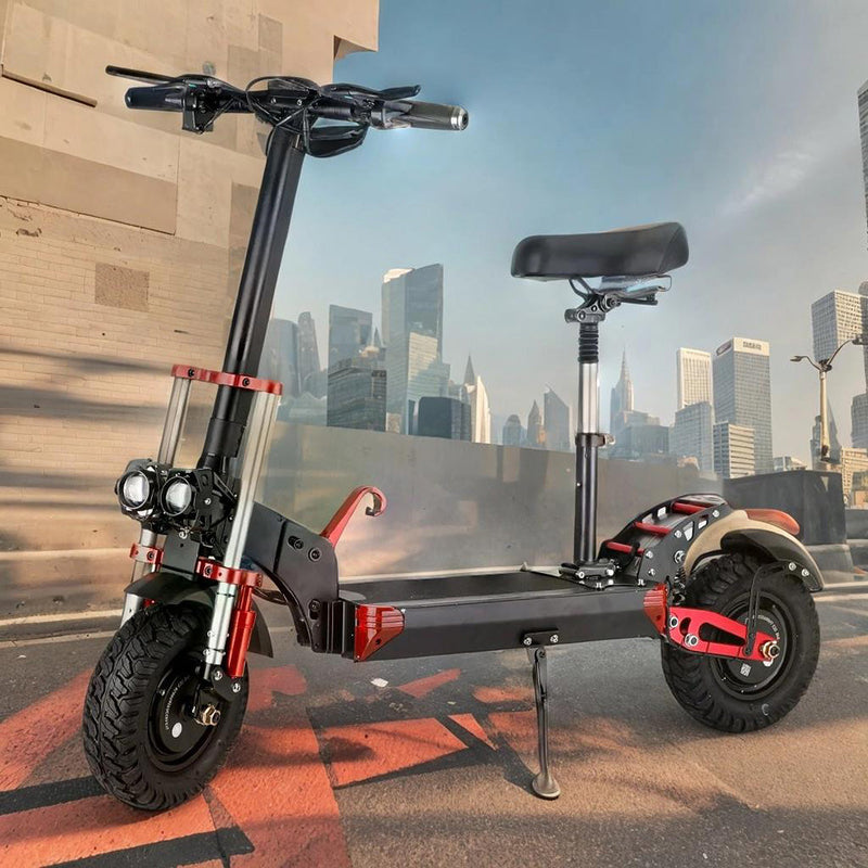 2000W Power Electric Scooter for adult With Seat LCD Display Screen Cruise Dual drive 12" tires