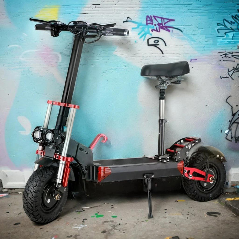 Dual drive 12" tires 2000W 21ah off-road alloy electric scooter for adult With large display screen constant speed cruise