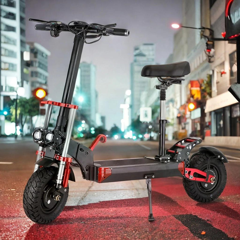 2000W 21ah off-road alloy electric scooter for adult, With large display screen, constant speed cruise Dual drive 12" tires
