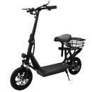12 inch Commuter Electric Scooter  With Carry Basket 500W Adult  Shock Absorption  Electric Scooter with Seat  - Up to 25 Miles 18.6MPH