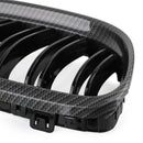 Front Kidney Grill Grilles Carbon Fiber Fit BMW E90/E91 LCI 3 Series 2008-2012 Generic