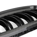Front Kidney Grill Grilles Carbon Fiber Fit BMW E90/E91 LCI 3 Series 2008-2012 Generic