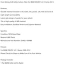 Front Kidney Grill Grilles Carbon Fiber Fit BMW E90/E91 LCI 3 Series 2008-2012 Generic