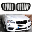 Front Bumper Kidney Grille For BMW F25 X3 2011-2013 Pre-LCI Matt Black Generic