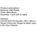 Front Bumper Kidney Grille For BMW F25 X3 2011-2013 Pre-LCI Matt Black Generic