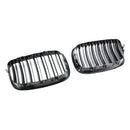 BMW X6 E71 2007-2014 Front Bumper Kidney Grille Grill Gloss Black