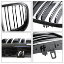 BMW X6 E71 2007-2014 Front Bumper Kidney Grille Grill Gloss Black