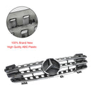 Front Bumper Grille Grill Fit Mercedes ML-Class W164 2005-2008 Chrome/Black