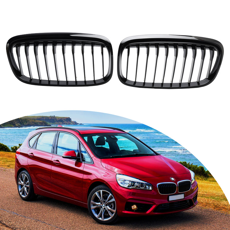 BMW 2 Series Gran Tourer F45 F46 2015-2018 Gloss Black Front Grille Grill