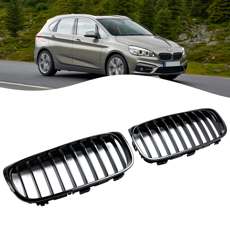 BMW 2 Series Gran Tourer F45 F46 2015-2018 Gloss Black Front Grille Grill