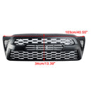Matte Black Front Bumper Hood Grille Grill Fit For Tacoma 2005-2011 2009 2010 W/Letter Generic