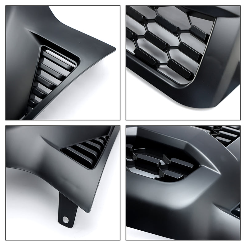 2005-2011 Tacoma Front Bumper Hood Grille Grill Replacement With TOYOTA letter Matte Black Generic