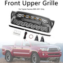 Matte Black Front Bumper Grille Grill Fit Toyota Tacoma 2005-2011 W/LED