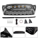 Matte Black Front Bumper Grille Grill Fit Toyota Tacoma 2005-2011 W/LED
