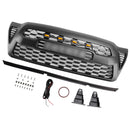 Matte Black Front Bumper Grille Grill Fit Toyota Tacoma 2005-2011 W/LED