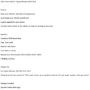 Toyota 4Runner 2020-2024 TRD PRO Black 2 Piece Front Bumper Grille Grill Generic