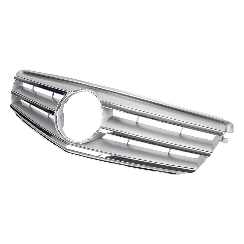 Chrome Front Grill Grille Fit Mercedes Benz C Class W204 C300 C350 2008-2014