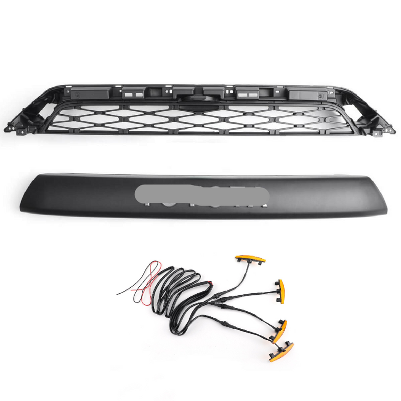 4RUNNER SR5 TRD Premium Limited Nightshade (2014-2019) + Logo + LED Lights TRD Pro Style Grille Generic