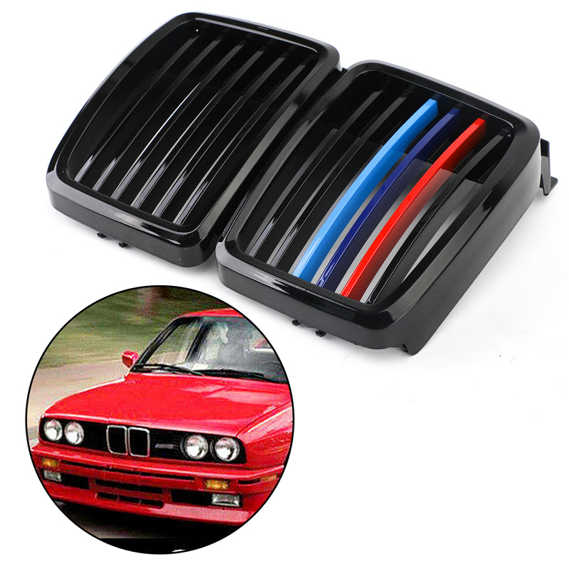 51131884350 For 82-94 BMW E30 Grill 3 Serie Front Hood Kidney Grille M3 Stylish Generic