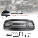 Dodge Ram 1500 | 2013-2018 | Matte Black Grill | RAM Letter + Amber LED Lights