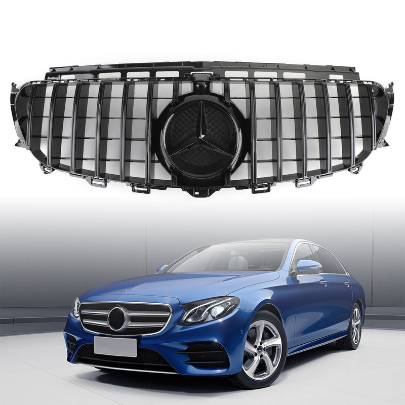 2016-2019 Mercedes Benz W213 E-Class (E200 E300 E400 E43) E43 AMG Models Benz Front Grill Replacement Grille W/ CAMERA Generic