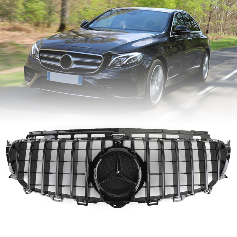 2016-2019 Mercedes Benz W213 E-Class (E200 E300 E400 E43) E43 AMG Models Benz Front Grill Replacement Grille W/ CAMERA Generic