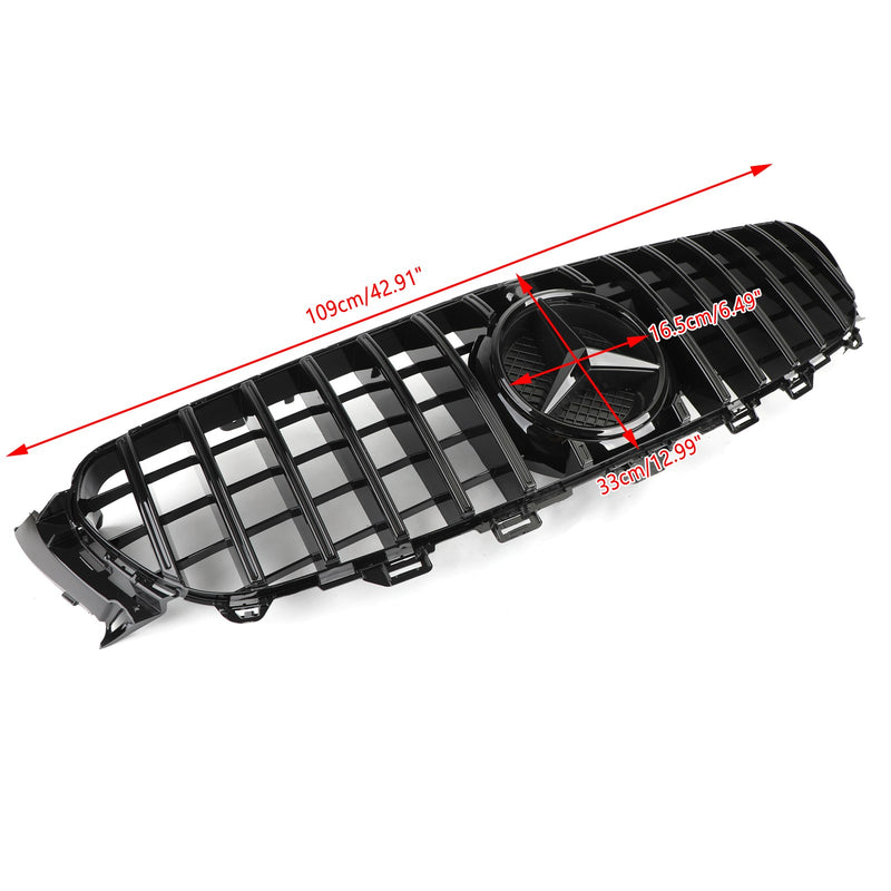 2016-2019 Mercedes Benz W213 E-Class (E200 E300 E400 E43) E43 AMG Models Benz Front Grill Replacement Grille W/ CAMERA Generic