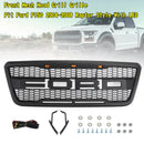 2004-2008 F150 Ford Raptor Style Black Front Mesh Hood Grill Grille With LED Lights Generic