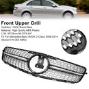 Diamond Front Bumper Grille Grill Fit C-Class Benz W204 C300 C350 2008-2014